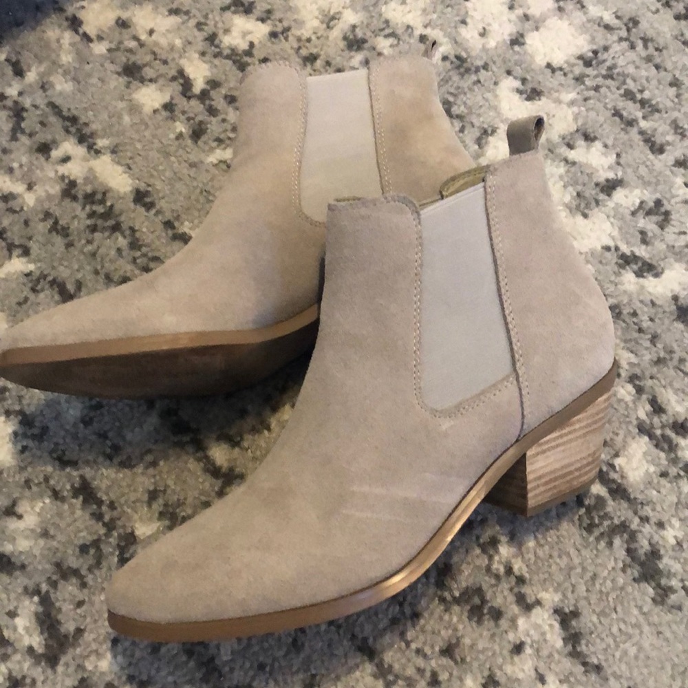 Marc Fisher Grey Booties Size 8.5 - image 1